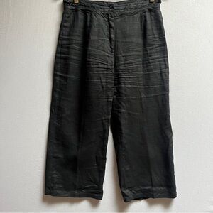 Animale Cropped Casual Linen-Blend Pants Sz 40/ US 10